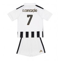 Juventus Francisco Conceicao #7 Domáci Detský futbalový dres 2026-27 Krátky Rukáv (+ trenírky)